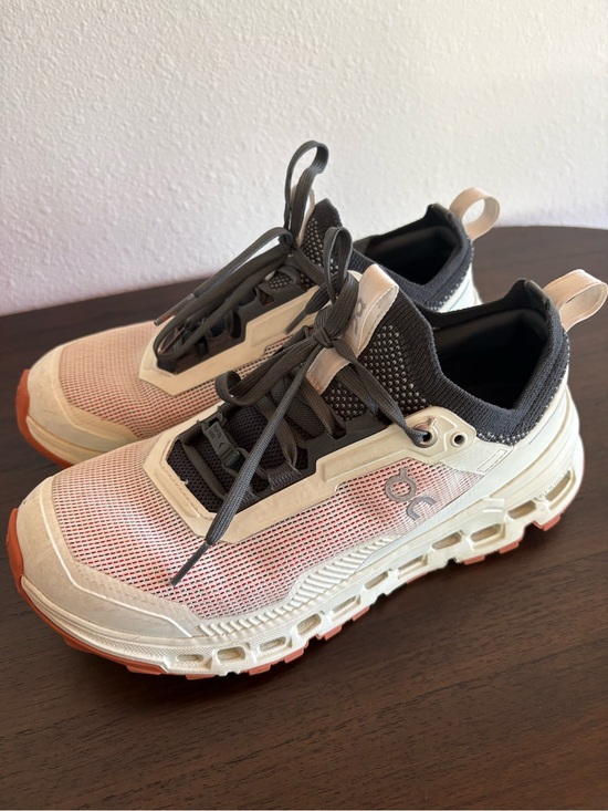 On Running Shoes - On Running womens sz 7 Cloudnova Sneakers grey/cream/green from Anthropologie